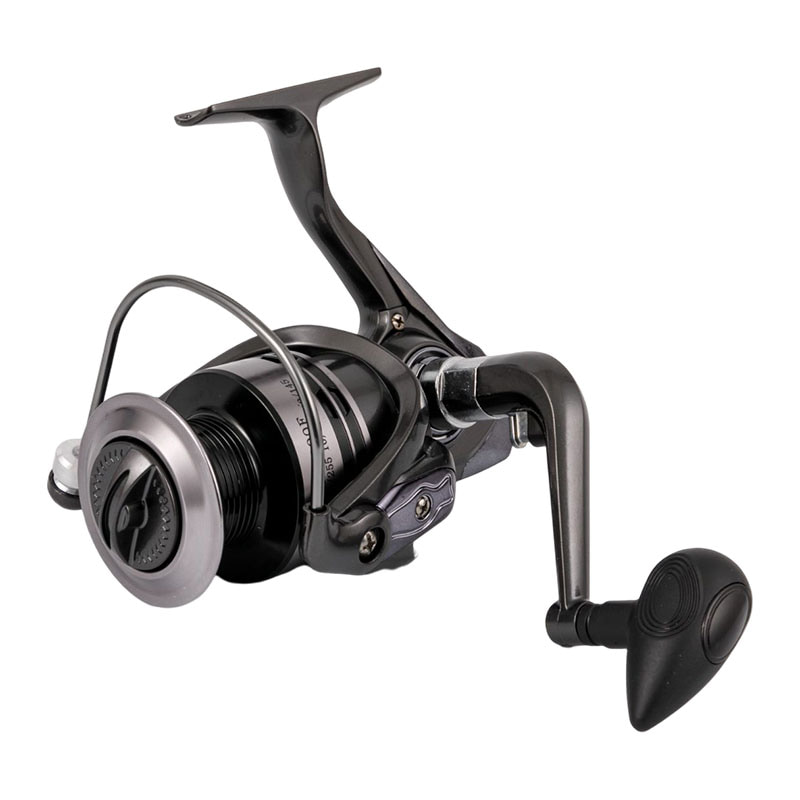 Moulinet à poisson tournant avec bobine en aluminium d'eau salée, 5 + 1 roulements