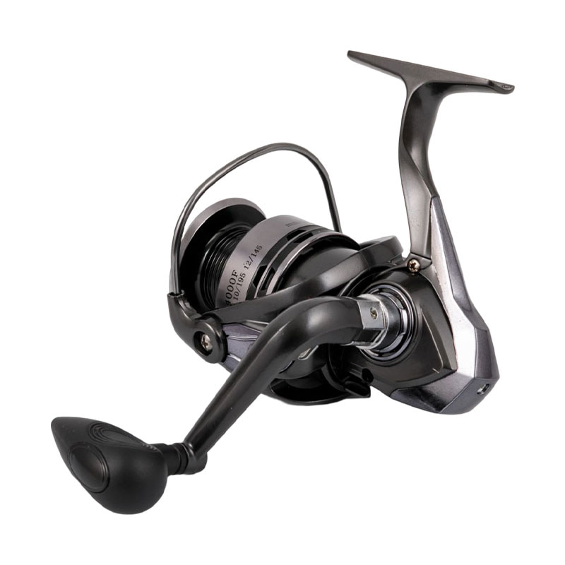 Moulinet à poisson tournant avec bobine en aluminium d'eau salée, 5 + 1 roulements