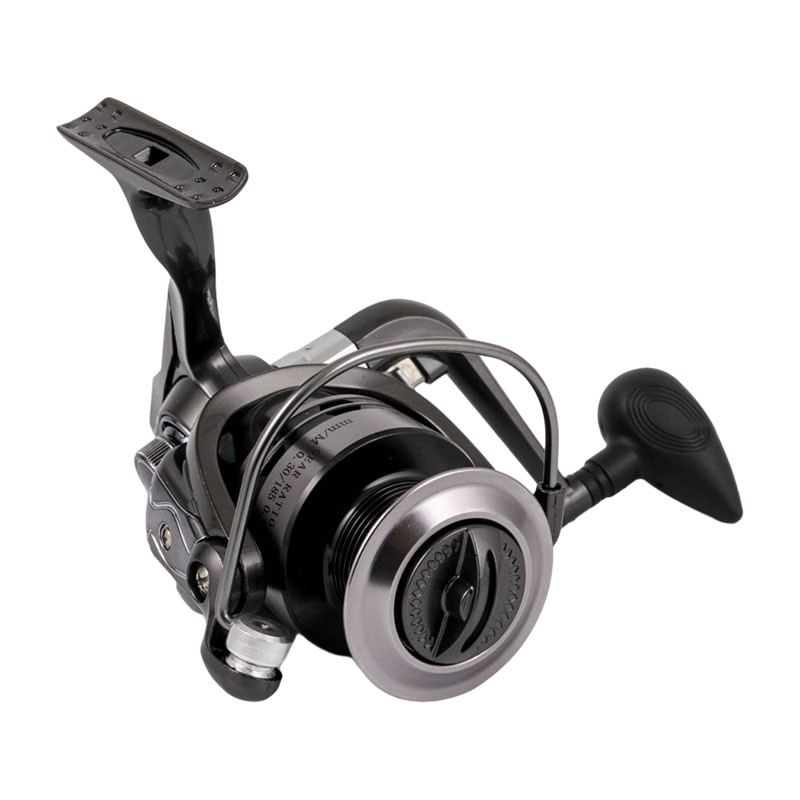 Moulinet à poisson tournant avec bobine en aluminium d'eau salée, 5 + 1 roulements