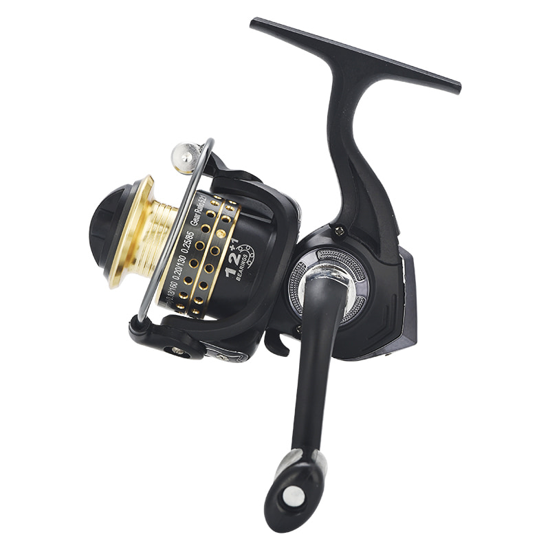 Mini moulinets de pêche sur glace en métal 9 + 1BB