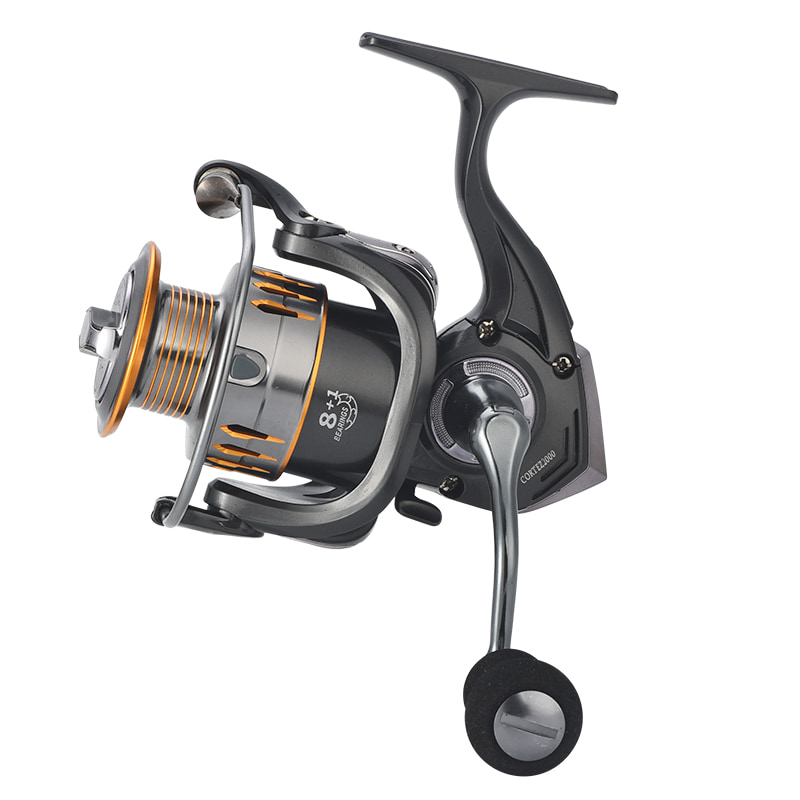 Moulinet de pêche Spinning avec poignée à visser, bobine en métal, pour pêche en mer, Casting d'appât en eau salée, nouveauté