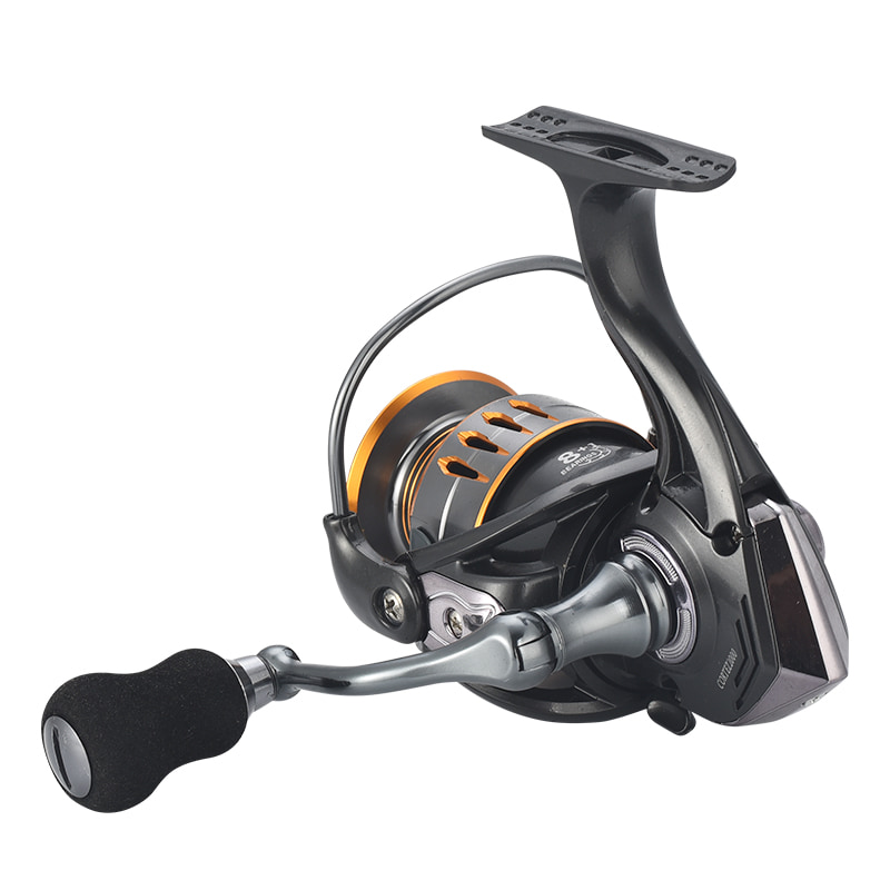 Moulinet de pêche Spinning avec poignée à visser, bobine en métal, pour pêche en mer, Casting d'appât en eau salée, nouveauté