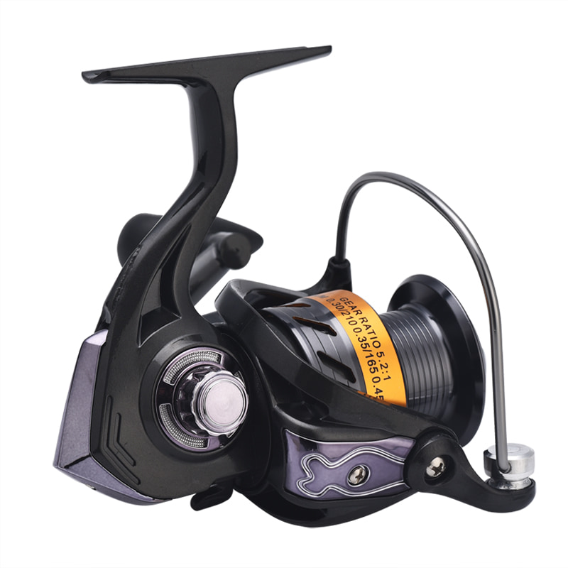 Bobine en métal de haute qualité 5.1: 1 moulinet de filature de ligne de poisson moulinet de coulée d'appât d'eau salée moulinets de pêche en rotation