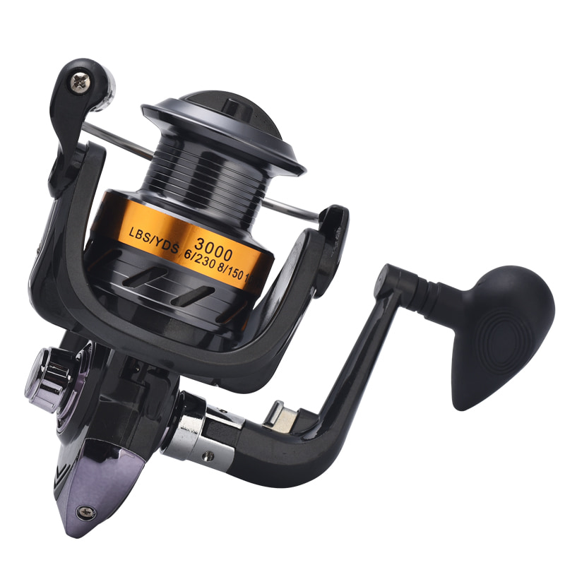 Bobine en métal de haute qualité 5.1: 1 moulinet de filature de ligne de poisson moulinet de coulée d'appât d'eau salée moulinets de pêche en rotation